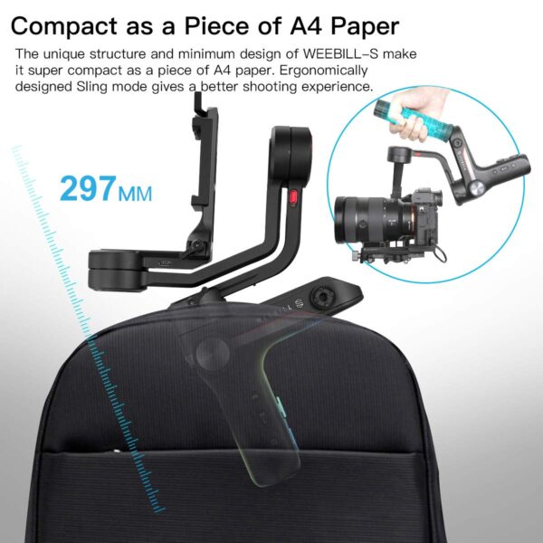 Zhiyun WEEBILL S Gimbal Stabilizer for DSLR, Mirrorless - Image 3