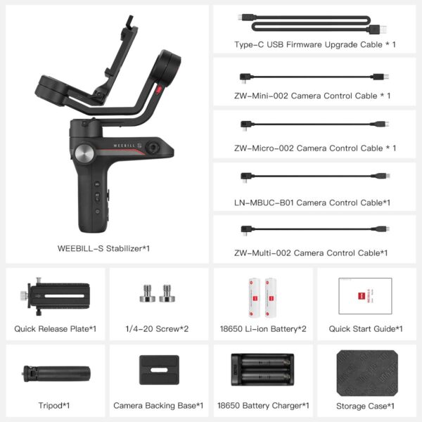 Zhiyun WEEBILL S Gimbal Stabilizer for DSLR, Mirrorless - Image 5