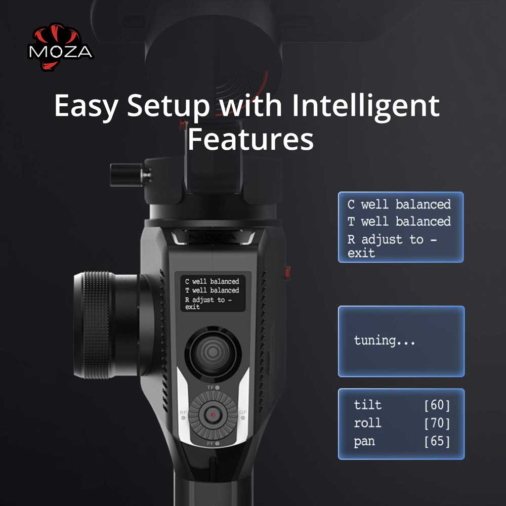 Moza Aircross 2 – Ultra-Lightweight 3-Axis Electronic Gimbal Stabilizer ...